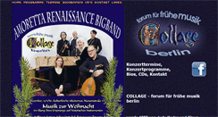 Desktop Screenshot of collagefruehemusik.de