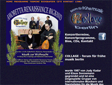 Tablet Screenshot of collagefruehemusik.de